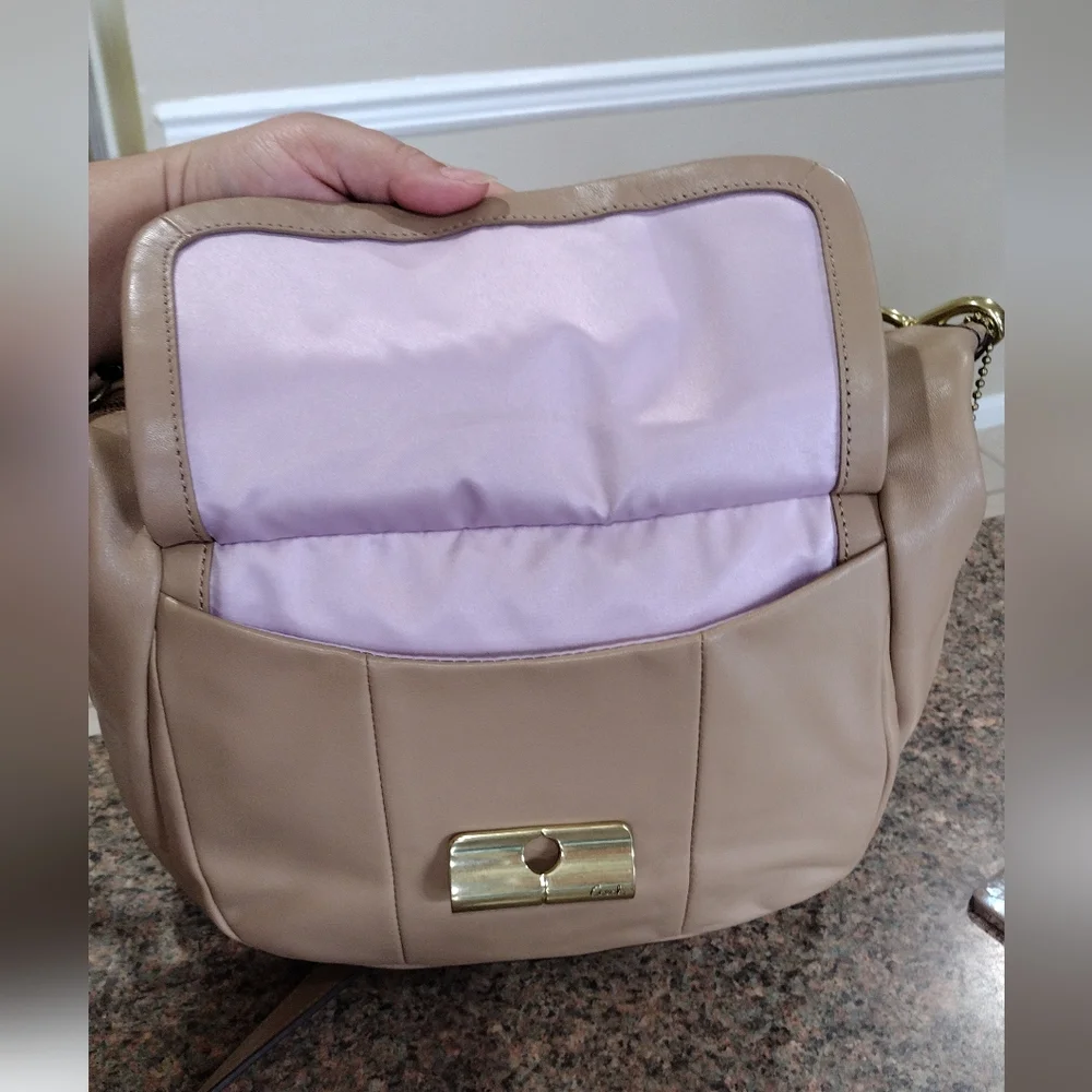 Coach Kristin Hobo soft  Leather Bag
